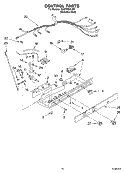 CONTROL PARTS Diagram and Parts List for GD5YHEXLS01  Whirlpool Refrigerator