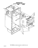 LINER Diagram and Parts List for ET18HKXWN11  Whirlpool Refrigerator