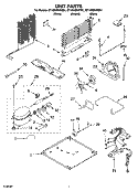 UNIT PARTS Diagram and Parts List for ET1MHMXRQ01  Whirlpool Refrigerator