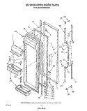 REFRIGERATOR DOOR Diagram and Parts List for ED25RQXWW02  Whirlpool Refrigerator