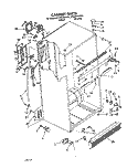 CABINET Diagram and Parts List for ET25PKXXN01  Whirlpool Refrigerator