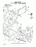 LINER PARTS Diagram and Parts List for G9IXEFMWB01  Whirlpool Refrigerator