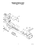 FREEZER INTERIOR Diagram and Parts List for ED25PWXXN00  Whirlpool Refrigerator