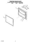 FREEZER DOOR PARTS Diagram and Parts List for GB9SHDXPB01  Whirlpool Refrigerator