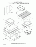SHELF PARTS Diagram and Parts List for G9RXXFMWS00  Whirlpool Refrigerator