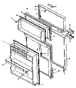 Part Location Diagram of 519464 Maytag Refrigerator door panel