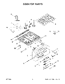 Part Location Diagram of W11576413 Whirlpool CAP-BURNER