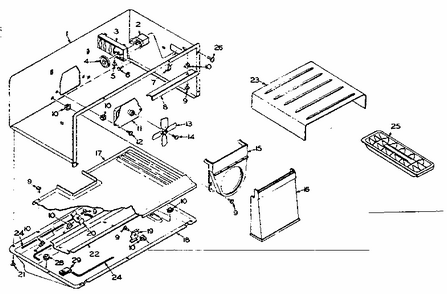 Refrigerator Freezer Parts Diagram and Parts List for 106S14E  Kenmore Refrigerator