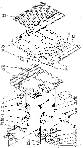 Compartment Separator Diagram and Parts List for ET18GKXSG03  Whirlpool Refrigerator
