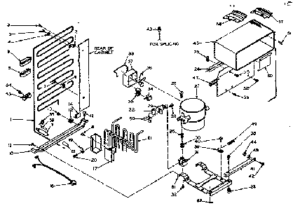 Unit Parts Diagram and Parts List for 106U12DA  Kenmore Refrigerator