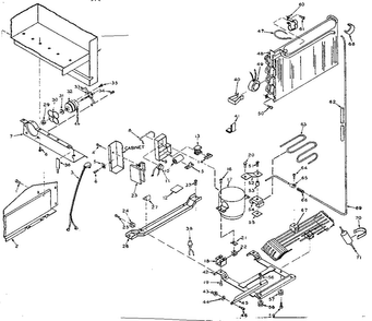 Unit Parts Diagram and Parts List for 106T13GIM  Kenmore Refrigerator