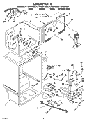 LINER PARTS Diagram and Parts List for ET1LFKXKS04  Whirlpool Refrigerator