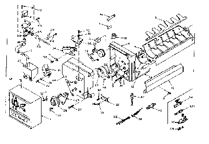 Icemaker Parts Diagram and Parts List for 106W18G1  Kenmore Refrigerator