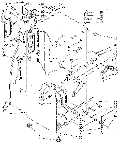Cabinet Diagram and Parts List for ET18NKXSN04  Whirlpool Refrigerator