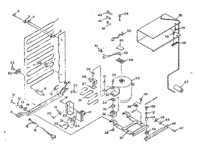 Unit Parts Diagram and Parts List for 106R12A-2  Kenmore Refrigerator
