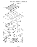 COMPARTMENT SEPARATOR Diagram and Parts List for ET18PKXSW10  Whirlpool Refrigerator