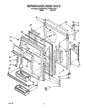 REFRIGERATOR DOOR Diagram and Parts List for ET25RKXYN01  Whirlpool Refrigerator