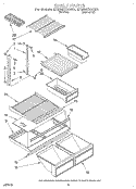 SHELF Diagram and Parts List for ET20NKXAN01  Whirlpool Refrigerator