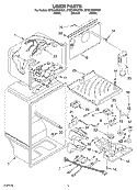 LINER Diagram and Parts List for ET8CHMXKT01  Whirlpool Refrigerator