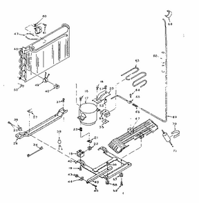Refrigerator Unit Parts Diagram and Parts List for 106U16GIM  Kenmore Refrigerator