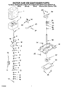 MOTOR AND ICE CONTAINER Diagram and Parts List for GS6SHAXLS02  Whirlpool Refrigerator