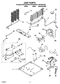 UNIT PARTS Diagram and Parts List for GR2FHMXPB03  Whirlpool Refrigerator