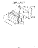 FREEZER DOOR Diagram and Parts List for ET18JMYSF02  Whirlpool Refrigerator