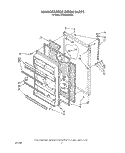 REFRIGERATOR DOOR Diagram and Parts List for ET20GMXWN00  Whirlpool Refrigerator