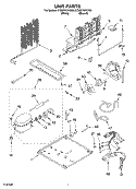 UNIT PARTS Diagram and Parts List for ET8MTKXKQ00  Whirlpool Refrigerator