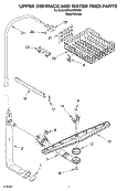 Part Location Diagram of WPW10258149 Whirlpool Dishwasher Manifold