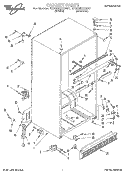CABINET Diagram and Parts List for ET20NKXAN01  Whirlpool Refrigerator