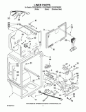LINER PARTS Diagram and Parts List for G2IXEFMWQ02  Whirlpool Refrigerator