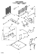 UNIT PARTS Diagram and Parts List for ET8LFKXKT06  Whirlpool Refrigerator