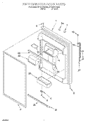 REFRIGERATOR DOOR Diagram and Parts List for GT19DKXGW00  Whirlpool Refrigerator