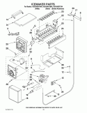 ICEMAKER PARTS Diagram and Parts List for  KitchenAid Refrigerator