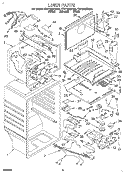 LINER Diagram and Parts List for ET21DMXDW00  Whirlpool Refrigerator