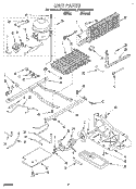 UNIT Diagram and Parts List for ET20NKXAN05  Whirlpool Refrigerator