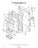 REFRIGERATOR DOOR Diagram and Parts List for ET25DMXVF01  Whirlpool Refrigerator