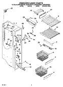 FREEZER LINER PARTS Diagram and Parts List for GC5THEXNB01  Whirlpool Refrigerator