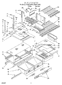 SHELF, LIT/OPTIONAL Diagram and Parts List for ET20F134KN1  Whirlpool Refrigerator