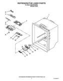 REFRIGERATOR LINER PARTS Diagram and Parts List for GB2FHDXWS05  Whirlpool Refrigerator