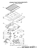 COMPARTMENT SEPARATOR Diagram and Parts List for ET18SKRWN01  Whirlpool Refrigerator