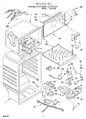 LINER Diagram and Parts List for ET21PKXGN01  Whirlpool Refrigerator
