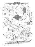 UNIT Diagram and Parts List for GS6SHAXLT01  Whirlpool Refrigerator