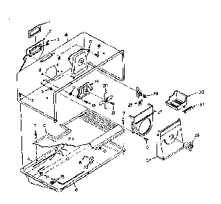 Freezer Parts Diagram and Parts List for 106U16EIML1  Kenmore Refrigerator