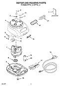 Part Location Diagram of 8211850 Whirlpool Sleeve, Motor Shaft