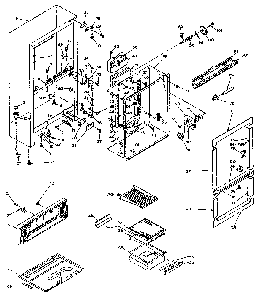 Cabinet Parts Diagram and Parts List for 106W14FL5  Kenmore Refrigerator