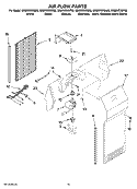 AIR FLOW PARTS Diagram and Parts List for GS6NVEXSB00  Whirlpool Refrigerator