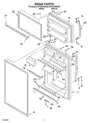 DOOR Diagram and Parts List for ET1WTKXKT01  Whirlpool Refrigerator