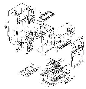 Cabinet Parts Diagram and Parts List for 106U14ES2  Kenmore Refrigerator